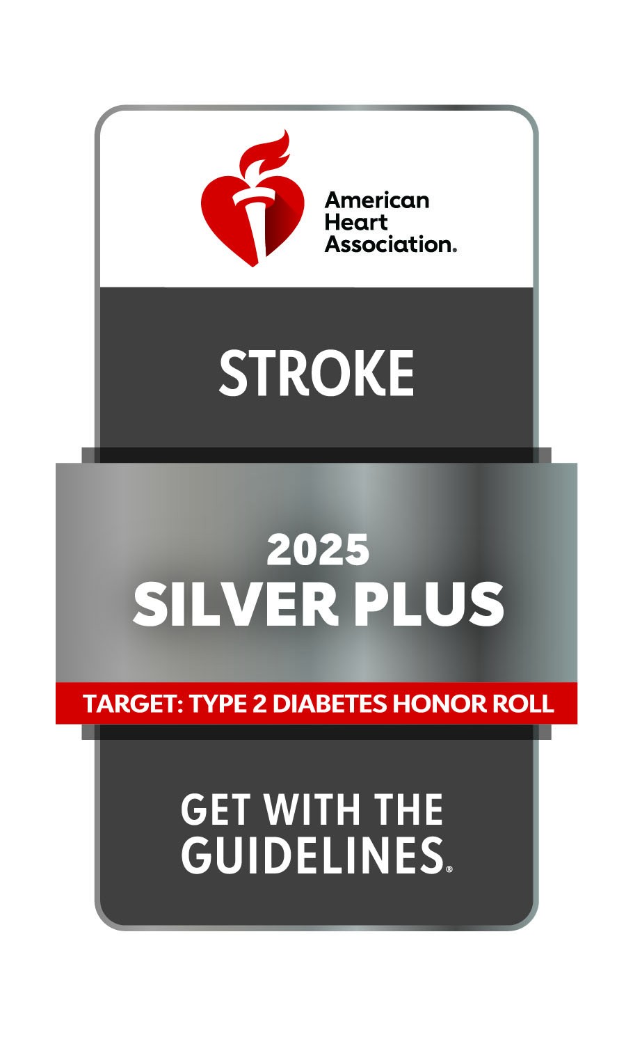 Get with the Guidelines 2025 Silver Plus in Stroke